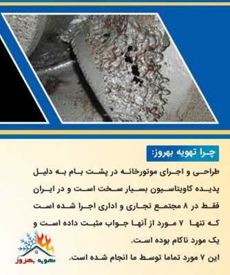 پکیج موتورخانه آماده نصب پشت بامی